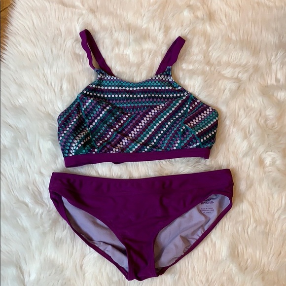 Prana Other - Prana 2 piece bikini swimsuit with polka dots L